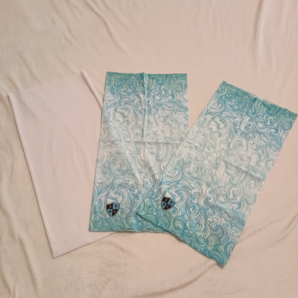 SA Fishing Co. Multi Use Face Shield In Tidal Wave Lot Of 3